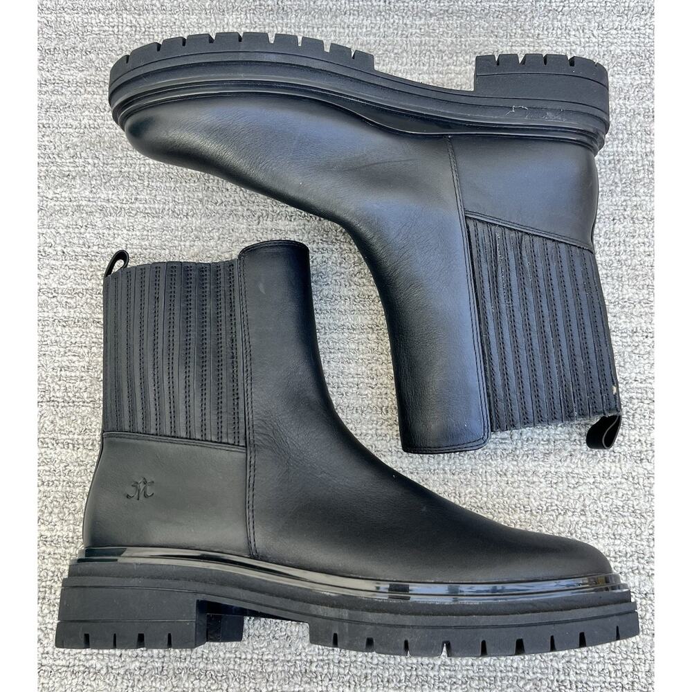 JOHNSTON & MURPHY Gianna Gore Boot Black Leather Women's Size 9 US